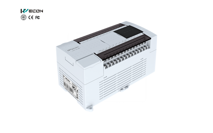 Программируемый логический контроллер WECON LX5V-1616MT-DN серии LX5V с конфигурацией 16 входов / 16 выходов. LX5V-1616MT-DN фото