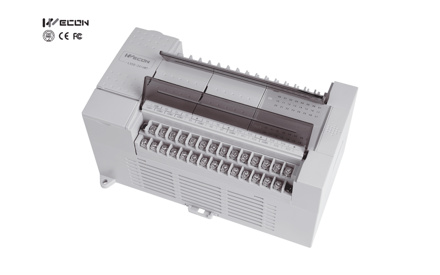 Программируемый логический контроллер WECON LX5S-1616MR2H-A серии LX5S с конфигурацией 16 входов / 16 выходов. LX5S-1616MR2H-A фото