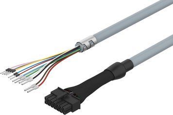 Кабель двигуна NEBM-L10G14-EH-2.5-Q6N-LE12, 2,5 м, для CMMP-AS 8181677 фото