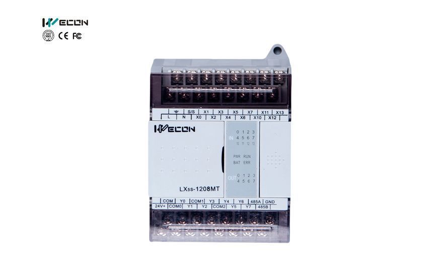 Програмований логічний контролер WECON LX5S-1208MT-D серії LX5S з конфігурацією 12 входів / 8 виходів. LX5S-1208MT-D фото