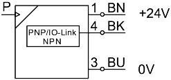 Датчик давления SPAE-P10R-S6-PNLK-2.5K, 0&hellip;10 бар, QS-6, PNP/NPN 8001446 фото