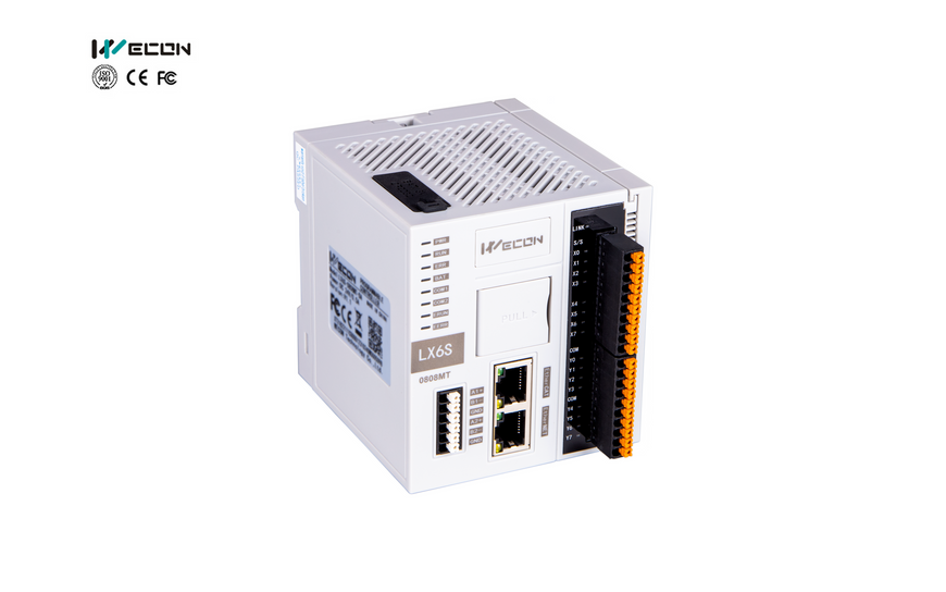 Программируемый логический контроллер WECON LX6S-0808MT-DB серии LX6S с конфигурацией 8 входов / 8 выходов. LX6S-0808MT-DB фото