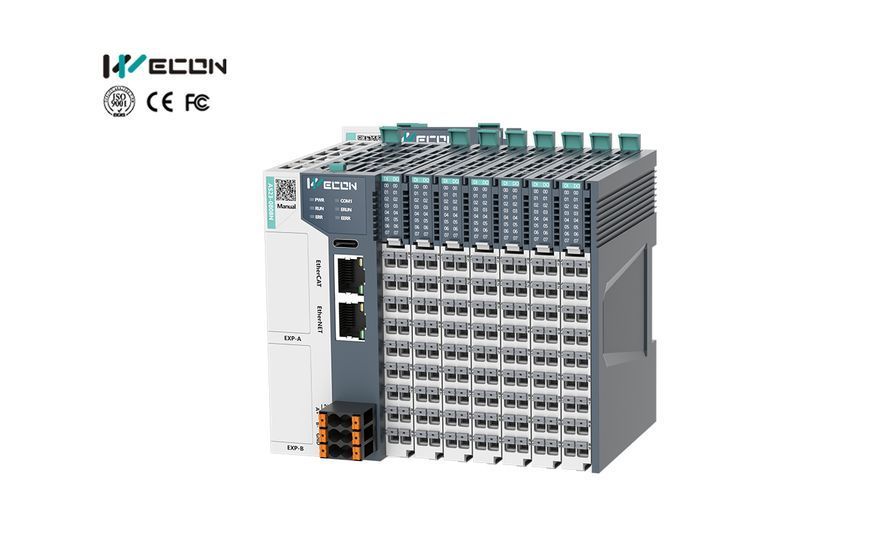 Программируемый логический контроллер WECON A520-0808N-D серии A500 с конфигурацией 8 входов / 8 выходов. A520-0808N-D фото